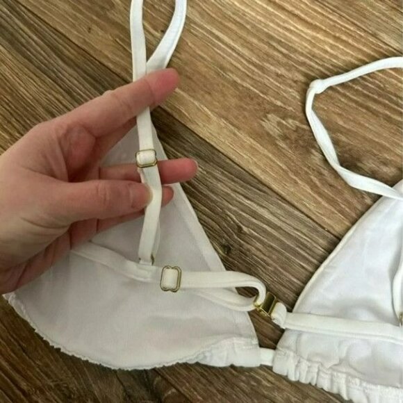 Andie Swim The Tropez Bikini Top White NWT - Picture 6 of 6